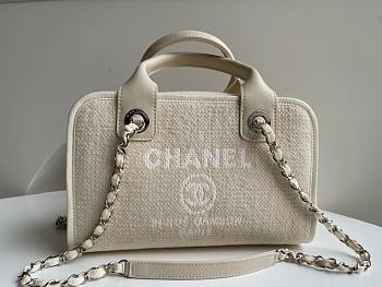 CHANEL Deauville Bowling 2way shoulder bag 03