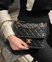 Chanel 22C New Black Tofu Bag  - 3