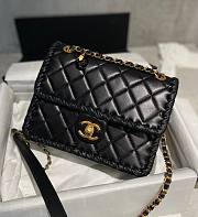 Chanel 22C New Black Tofu Bag  - 1