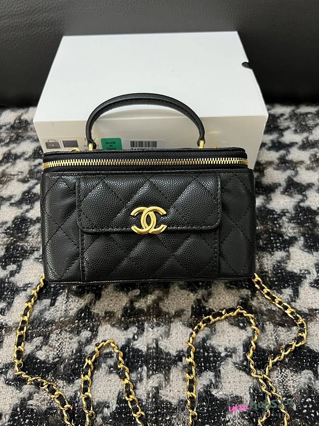 Chanel 22A Quilted Mini Vanity Bag - 1