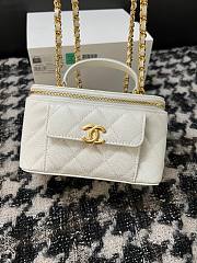 Chanel 22A Quilted Mini Vanity White Bag - 6