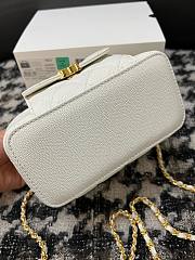 Chanel 22A Quilted Mini Vanity White Bag - 2