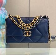 Chanel 19 Flap Medium Blue Bag - 1