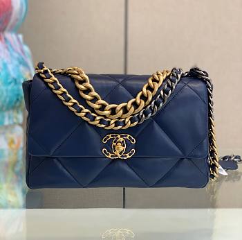 Chanel 19 Flap Medium Blue Bag