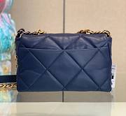 Chanel 19 Flap Medium Blue Bag - 2