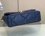 Chanel 19 Flap Medium Blue Bag - 3