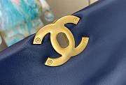 Chanel 19 Flap Medium Blue Bag - 4