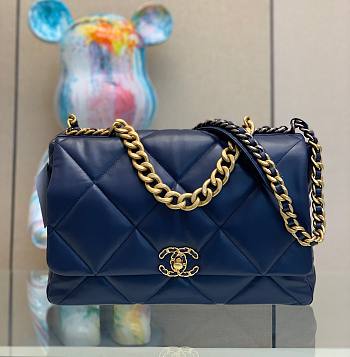Chanel 19 Flap Large Blue Bag
