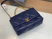 Chanel 19 Flap Large Blue Bag - 3