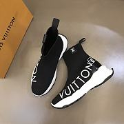 Louis Vuitton Men Run Black Sneaker  - 5