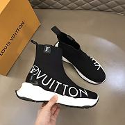 Louis Vuitton Men Run Black Sneaker  - 4