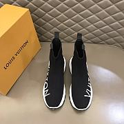 Louis Vuitton Men Run Black Sneaker  - 3