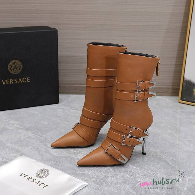 Versace brown boots - 1