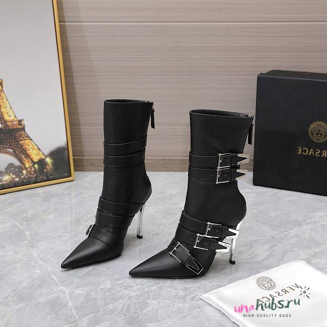 Versace black boots - 1