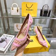 Fendi pink FF heels  - 3