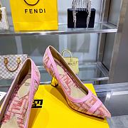 Fendi pink FF heels  - 5