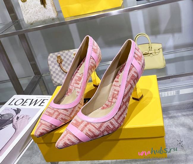 Fendi pink FF heels  - 1