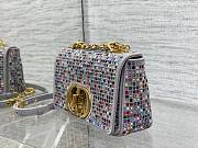 Dior caro crystals multicolor embroidery bag - 5