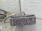 Dior caro crystals multicolor embroidery bag - 3