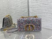 Dior caro crystals multicolor embroidery bag - 1