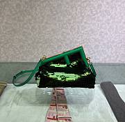 Fendi first green sequinned leather bag - 6