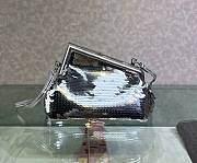 Fendi first silver sequinned leather bag - 1