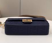 Fendi Baguette Dark blue FF canvas bag - 6