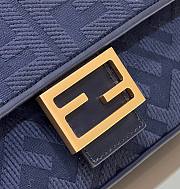 Fendi Baguette Dark blue FF canvas bag - 2