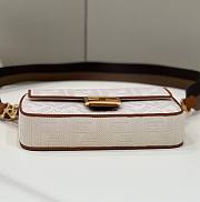 Fendi Baguette white FF canvas bag - 6