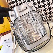 Fendi Silver PVC Transparent Sequin Mini bucket bag - 6