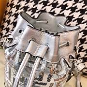 Fendi Silver PVC Transparent Sequin Mini bucket bag - 5