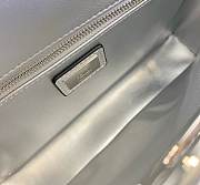 Fendi Silver PVC Transparent Sequin Baguette Bag - 6