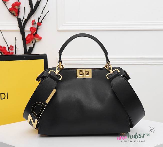 FENDI Peekaboo black tote bag - 1