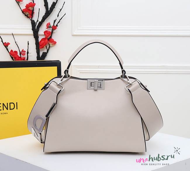 FENDI Peekaboo white tote bag - 1