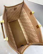 Fendi Sunshine Brown Suede Tote Bag  - 5