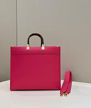 Fendi Sunshine Pink Leather Tote Bag 36cm - 4