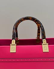 Fendi Sunshine Pink Leather Tote Bag 36cm - 5