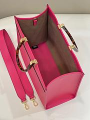 Fendi Sunshine Pink Leather Tote Bag 36cm - 6