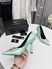 Versace Medusa blue pumps  - 6