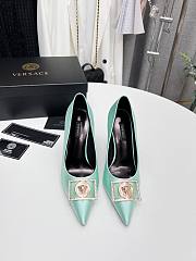 Versace Medusa blue pumps  - 3