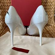 Valentino VLTN White Patent Leather Heels - 3