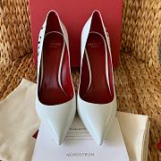 Valentino VLTN White Patent Leather Heels - 2