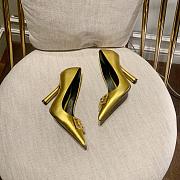 Versace Medusa gold pumps  - 4