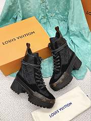 Louis Vuitton Lauréate Desert black leather ankle boots - 4