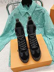 Louis Vuitton Lauréate Desert black leather ankle boots - 5