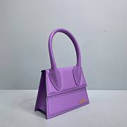 Jacquemus Le Chiquito purple leather mini bag 24cm - 6