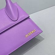 Jacquemus Le Chiquito purple leather mini bag 24cm - 5