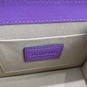 Jacquemus Le Chiquito purple leather mini bag 24cm - 4