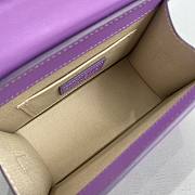 Jacquemus Le Chiquito purple leather mini bag 24cm - 2