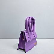 Jacquemus Le Chiquito Noeud Purple Leather Bag - 4